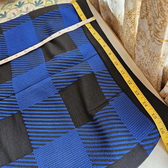 Rag & Bone Cybil Blue & Black Wool Blend Mini Sz 2 - Picture 11 of 14